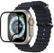 eSTUFF Flexible Hybrid Glass Screen Protector Apple Watch Ultra, W127249573 (Protector Apple Watch Ultra Clear/Black)