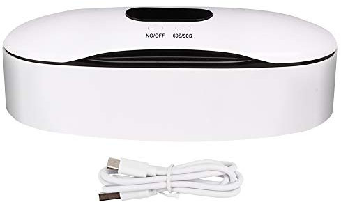 USB UV Light Sanitizer Case, UV Sterilizer Box Nail Tool Sterilizer Phone Jewelry Cleaner UV LED Box for Manicure Pedicure Salon