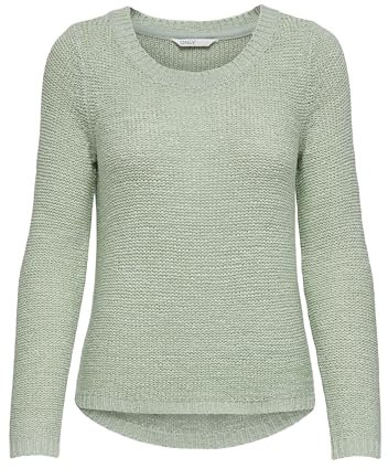 ONLY Damen ONLGEENA XO L/S KNT NOOS Pullover, 15113356,Subtle Green,L
