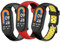 BDIG 3 Pieces Strap Compatible With Xiaomi Mi Band 8, Two-Tone Soft Silicone Sports Wristbands, 3 Pcs-a, Modern