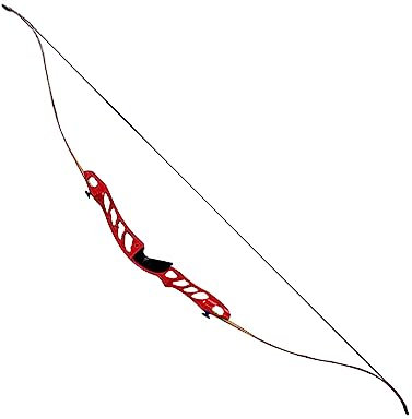 ACCMOS 68 Recurve Bogen für Erwachsene Jugend Bogensport Metall Riser 18 20 22 26 30 34 38 lbs Rechtshänder Übung Wettkampf Bögen (Red 26lbs)