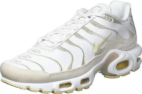 Nike Damen Air Max Plus PRM Sneaker, Weiß Rosa, 41 EU