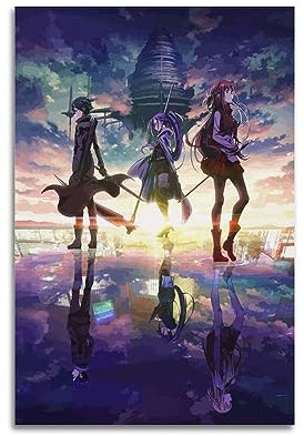 VZRSQZK Anime Sword Art Online Poster Poster Dekorative Malerei Leinwand Wandposter und Kunstdruck Modern Familie Schlafzimmer Dekor Poster 60 x 90 cm
