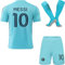 Mikalay Miami #10 Third 2023/2024 Grün Kinder Trikot & Shorts mit Socken Jugendgrößen (Grün,26)