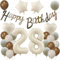 28 Geburtstag Deko Beige, Deko 28. Geburtstag Frau Mann, Beige Luftballons 28. Geburtstag Frauen, Geburtstagsdeko 28 Jahre Beige Ballon, 28. Geburtstag Dekorationen, Luftballon 28. Party Deko