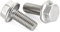 Tornillos hexagonales con brida de 3/8-16 x 3/4 pulgadas, acero inoxidable A2, DIN 6921, 10 unidades