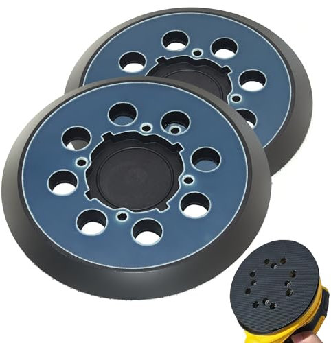 Almohadillas de lijado de repuesto de 5 pulgadas para lijadora orbital Dewalt DWE64233 y N329079, compatible con lijadora orbital Dewalt DWE6421-B2 DWE6421-B3 DWE6423/6423K DWE6421/6421K, paquete de 2