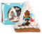 Mini Lebkuchenhaus Schneemann - Liebevoll gestaltetes Lebkuchenhäuschen - Ideal für Adventskalender, Nikolaus und als Wichtelgeschenk - Weihnachtliche Deko zum Essen 3,8cm hoch von Liebeskummerpillen