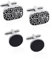 Desenda 4pcs Cufflinks for Men Classic Tone Cufflinks for Wedding, Birthday, Banquet, Business Meeting (Round and Square)