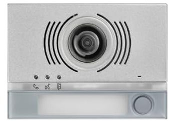 Urmet Alpha plastron pour platine de rue vidéo à 1 bouton gris - 1168/141G