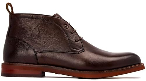 STEPTRONIC Mens Nash Desert Boots Brown 9 UK
