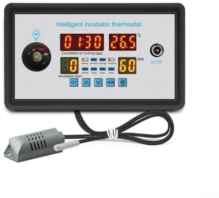 High precision 12V Incubator Thermostat for Chicken Duck Goose Eggs, ZFXW9002