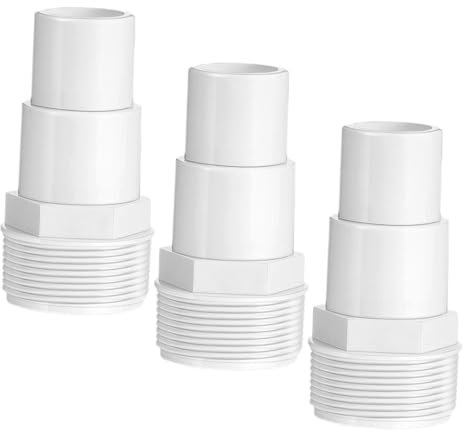 Pool Anschluss Adapter für Filterpumpe 1,5 Zoll, 3 Stück aus PP