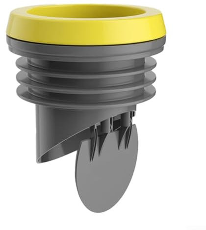 Válvula de retención de inodoro, sello de brida de goma para piezas de repuesto de inodoro a prueba de fugas, accesorios de inodoro de baño (gris)