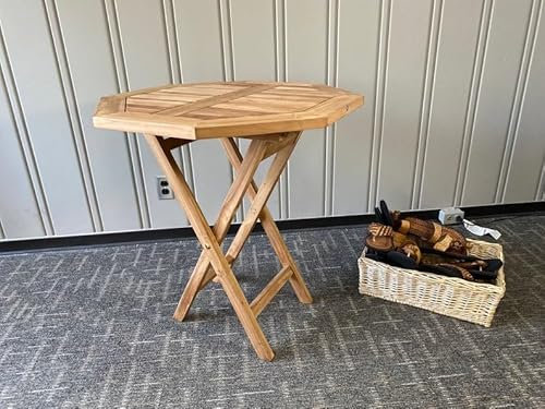 Nachttisch Couchtisch Teak Esstisch Achteckig Bistro Balkon Deck Klappbarer Beistelltisch Kartentisch