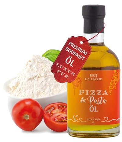 Hallingers Genuss Manufaktur Premium-Öl Geschenk - zum Würzen, Marinieren & Grillen in wertiger Geschenkflasche Pizza & Pasta Öl, Geschenkidee für Frauen Männer