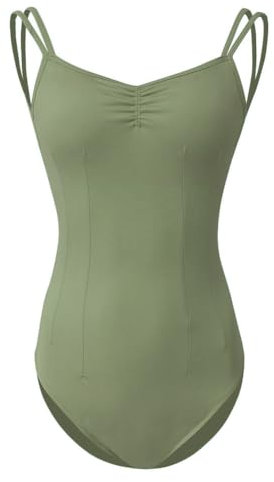 ROYAL SMEELA Ballerina Body Damen Ballettrikot Tanz Trikot Erwachsene Spaghettiträger Mit BH für Frauen