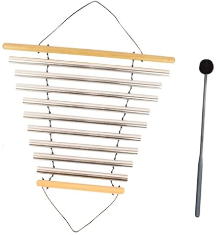 harayaa Meditation Flow Chime Meditation Bowl Sound Tubular Flow Chime with Mallet Musical Instrumentsfor Meditation Relaxing Mindfulness Yoga, 9 Tones