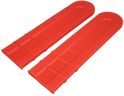 Kettensägenscheide 2 Stück PE Orange für Transport und Lagerung | Kettenschutz, Anti Scratch, Einfache Montage, Motorsägen Zubehör, Passend für Kette und Schiene