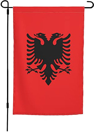 Bandiera dell'Albania, 12x18 pollici, da giardino, bifacciale, per casa, cortile, piccolo, decorativo