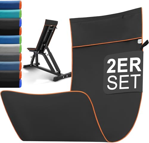 Jokisa Fitness Handtuch 2er Set, 120x50cm Gym Handtuch mit Reißverschlusstasche, Microfaser Sporthandtuch Fitnessstudio Kompakt & Schnelltrocknend für Training, Camping, Reise