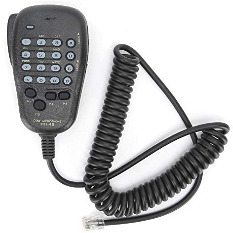 AKLOSIPY DTMF-Handheld-Mikrofonlautsprecher mit 6-Pin-Stecker, Push-to-Talk-Geräte für FT-Serien