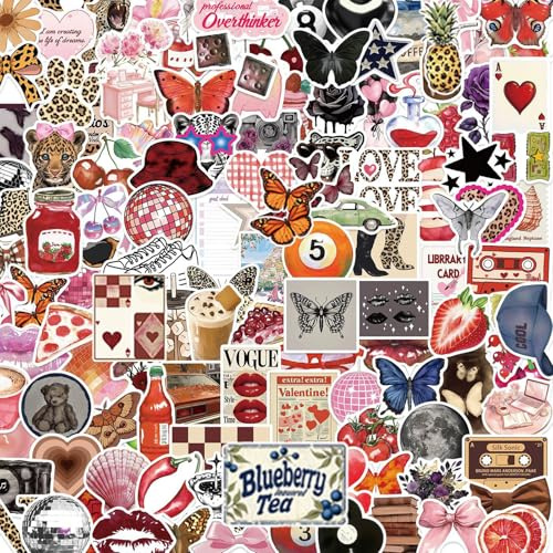 200 PCS Graffiti Stickers Pack, Y2K Downtown Cute Sticker, Vinyl Funny Sticker for Adults, Waterproof Decals for Laptop, Phone, Journal, Skateboard, Cool Stickers for Adults and Teens