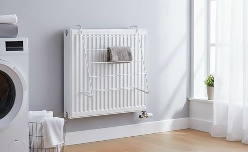 SuperGift.com Radiator Clothes Airer 2 Pack, 4 Tier Hanging Drying Rack for Radiators, Balcony or Indoor Use, Space-Saving Laundry Airer