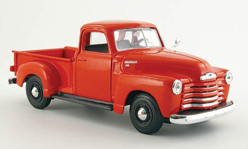 Chevrolet 3100 Pick Up, rot, 1950, Modellauto, Fertigmodell, Maisto 1:24