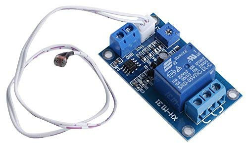 ARCELI Sensore di rilevamento del modulo relè a fotoresistenza 12V Interruttore di controllo della luce XH-M13