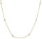 MATERIA Damen Kette Gold mit Zirkonia - 925 Silber Halskette für Frauen vergoldet 42-47cm CO-29-Gold