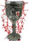 Calice ''Riding Templar Knight'' - Calice décoré de croisé (160ml) - avec ornements - Hauteur 18 cm - Décoration médiévale fantastique