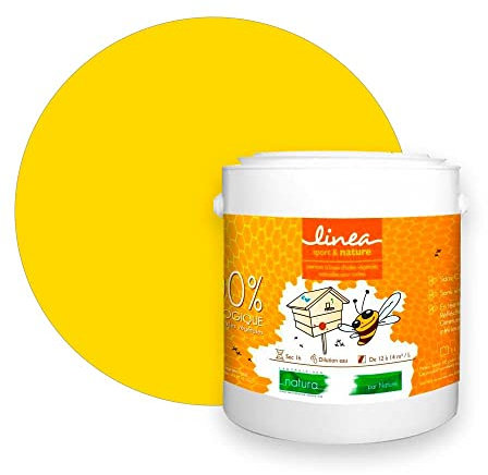 Peinture ruche apiculture naturelle Natura - 2,5L, Jaune Citron