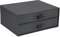 Bigso Box of Sweden Mini Schreibtisch-Organizer für Dokumente und Büromaterial – Schreibtisch-Organizer mit 2 Schubladen – Aufbewahrungsbox mit Schubladen aus Holzfaser und Papier – Schwarz