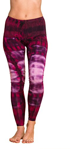 PANASIAM Yoga Leggings Damen - Yogaleggings Sport Tights lang - Zebramuster | weich & elastisch, Sporthose für Yoga, Fitness & Freizeit, atmungsaktiv, Viskose mit Elasthan, von Hand gebatiktes Unikat