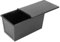 DOITOOL Teglia per pagnotta con coperchio, antiaderente, con coperchio, 450 g, in acciaio inox, per pane, toast, panini, torte, stampo per pane tostato (18 x 10,8 x 9 cm)