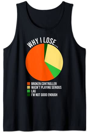 Warum ich Chart-Videospiel-Player-Videospiel-Controller verliere Tank Top