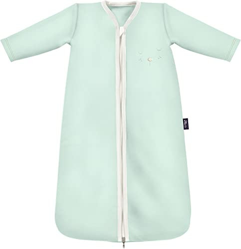 Schlafsack Bio-Baumwolle - TOG 1,0 - Felpa Nap mint, 90 cm