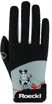 Roeckl Sports Reithandschuh Kansas, Kids Sommer Handschuh, Schwarz 4
