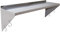 TAIMIKO Stainless Steel Wall Shelf - Commercial Kitchen & Catering Shelves, Bathroom Shower Shelf, Corrosion Resistant with Wall Mount Brackets and 5 Hooks (100x30cm)