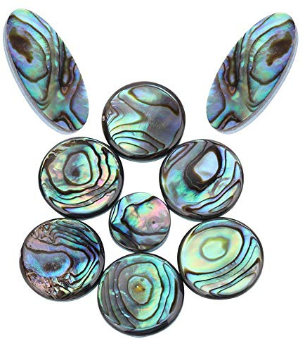 9pcs Saxophone Key Button, Sax Abalone Shell Key Buttons Saxophone Key Button Inlays Instrument de musique Accessoire