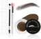 Boobeen Eyebrow Stencil Kit, Wasserfeste Augenbrauen Pomade Gel, Defines Brow Cream, Brow Stamp Shaping Kit, Augenbrauenpinsel, Augenbrauen Makeup für Frauen