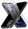 Giolus 4-in-1 Case for iPhone 12 with 3 Pack Screen Protector, Crystal Clear Shockproof Phone Case with Built-in Camera Lens Protector, Soft TPU Bumper Anti-Scratch Silicone Cover