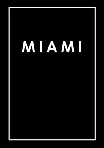 Miami: Coffee Table Book | Dekoratives Wohnaccessoire zum Ausschmücken von Regalen, Tischen, Fensterbänken und mehr! | Größe: L | Cover: Schwarz (Metropolen der Welt | L | Schwarz)