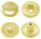 15 mm goldene Messing S-Feder Druckknöpfe zum nieten (25 Stück) - Rostfreie Snaps für Bekleidung, Taschen, Leder & DIY Handwerk, Nähzubehör