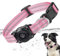 Airtag Hundehalsband, 100% Wasserdicht Integriertes Apple Air Tag Hundehalsbänder, Reflektierendes GPS Hundehalsband mit Hartem PC AirTag Halter Hülle für Kleine Mittlere Große Hunde (Rosa)