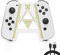 DLseego Poignée Joycon pour Switch/Switch OLED,Poignée Joycon Controller Portable Poignée en Forme de A, Plug and Play-Blanc Doré