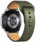 Correa de Cuero para Samsung Galaxy Watch 6/5/4 40mm 44mm/Watch 6 classic/Watch 5pro 45mm/Watch 4 Classic 42mm 46mm,20mm Correa Deportiva Cuero Genuino de Repuesto para Mujer Hombre，Ejercito verde