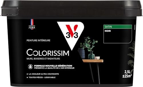 V33 Peinture multi-supports Colorissim® Noir satin 2,5L
