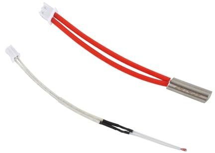 BCZAMD Eleg Neptu3 Pro 3D Drucker Temp Sensor Kits - 24V 40W Φ6X20mm XH2.54 Heizpatrone und Glas versiegelt NTC 100K 3950 PH2.0 2Pin Thermistor: Heizwerkzeug für Hotend Extruder J-Kopf Montageblock